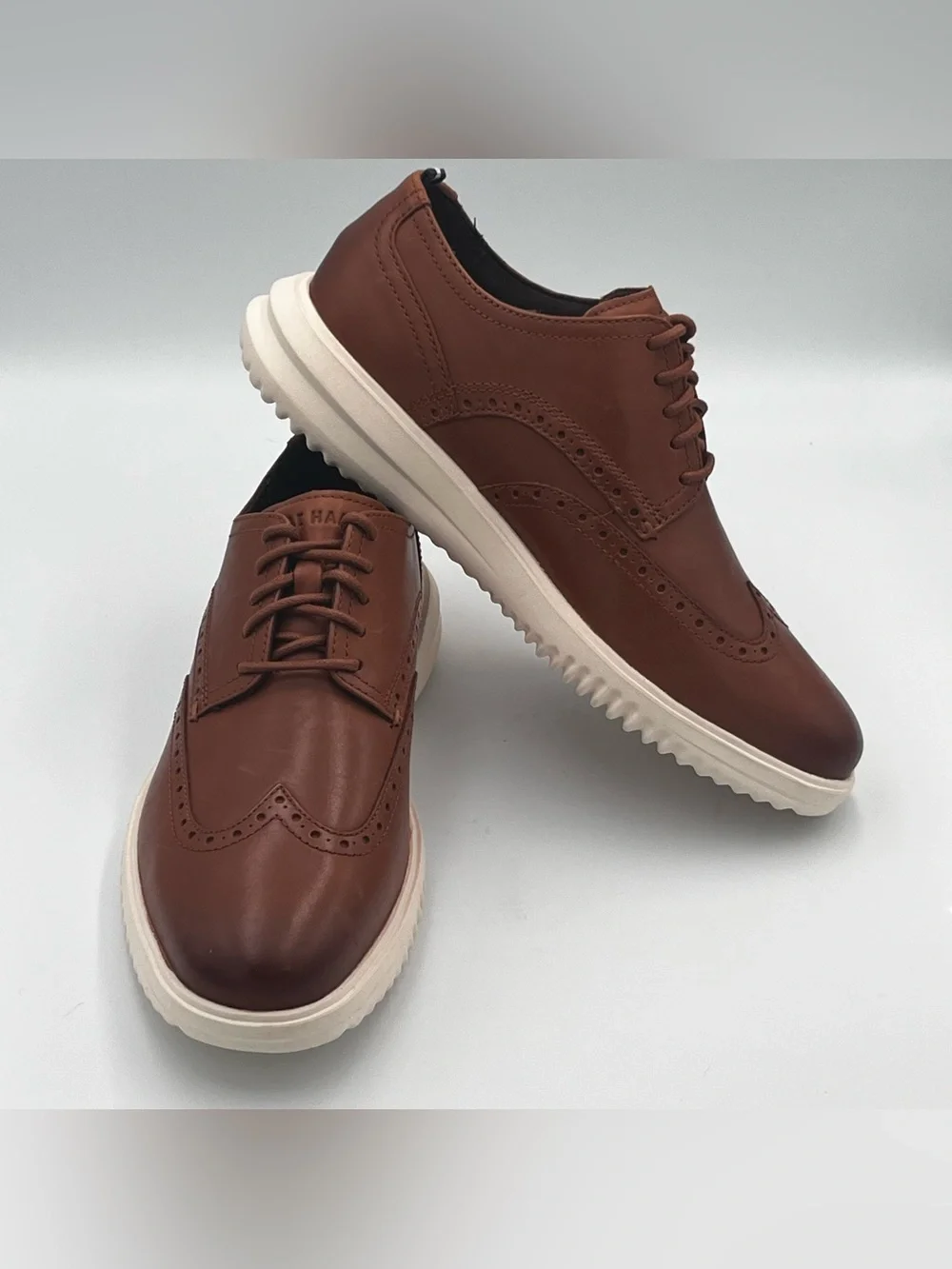 Cole Haan Grand Brown Leather Wingtip Oxford  Shoe Men’s Size 8